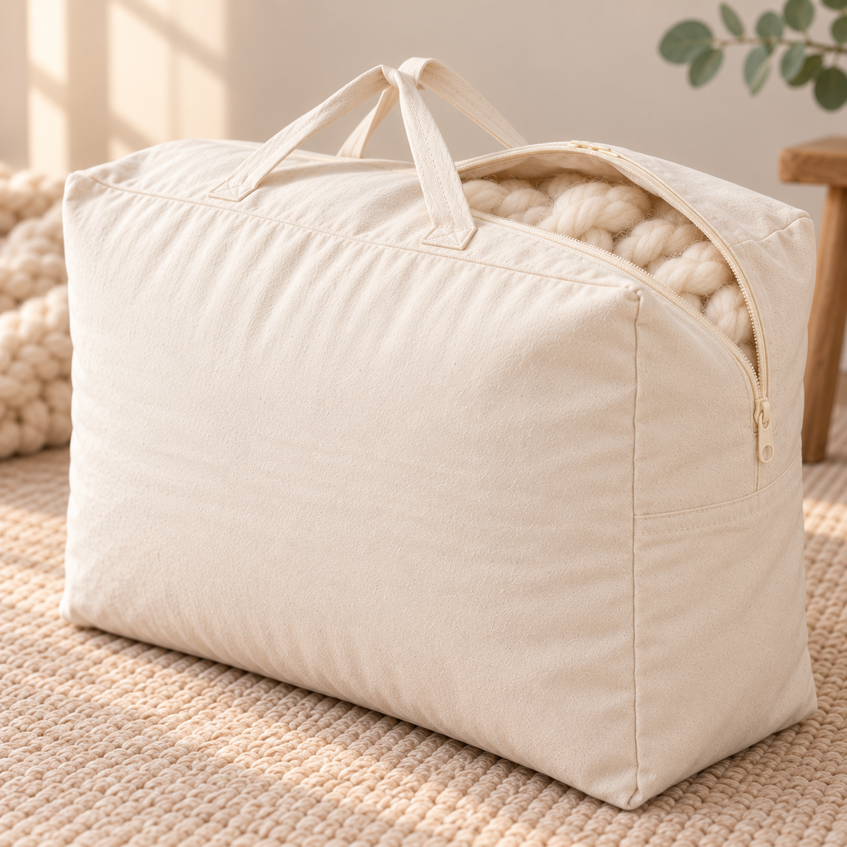 Housse de protection respirante pour plaid Mérinos XXL